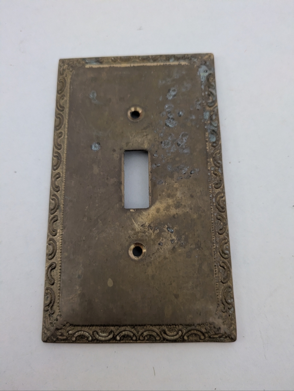 VTG Gatco Brass/ Gold Light Switch Cover Made in Taiwan